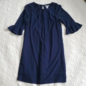 Navy H&M Ruffle Dress